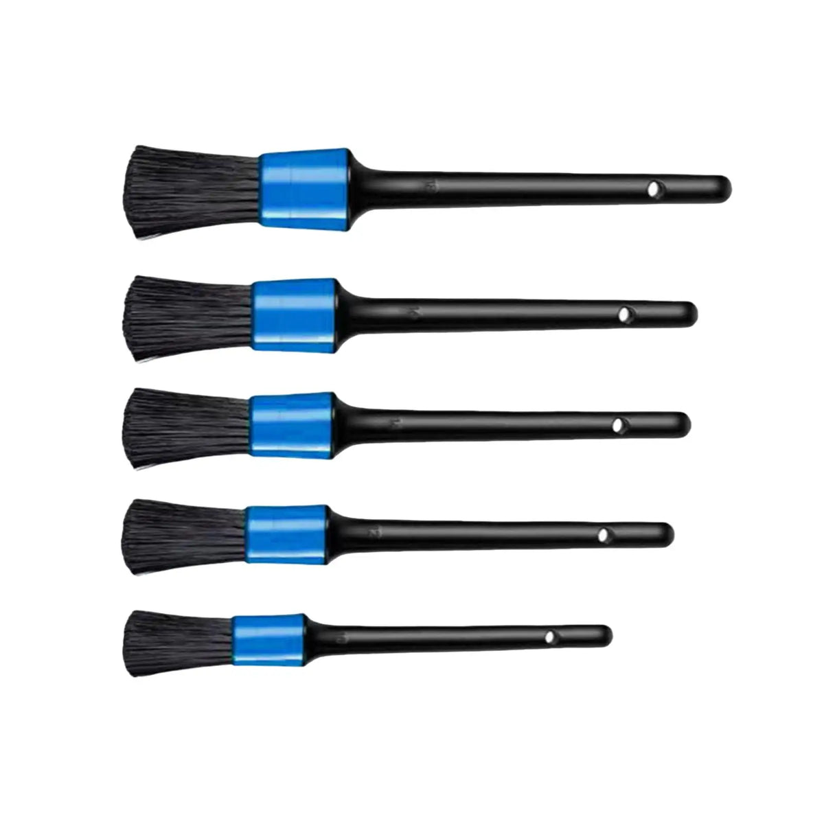 Soft bristle car detailing brush set