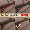 Two-piece car seat gap filler organizer