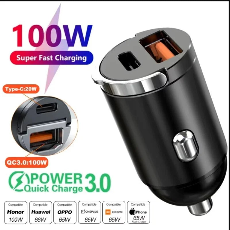 NEXORA TurboDrive mini USB-C car charger