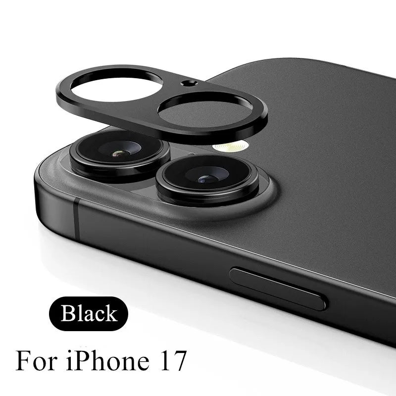 Metal camera lens protector compatible with iPhone 17